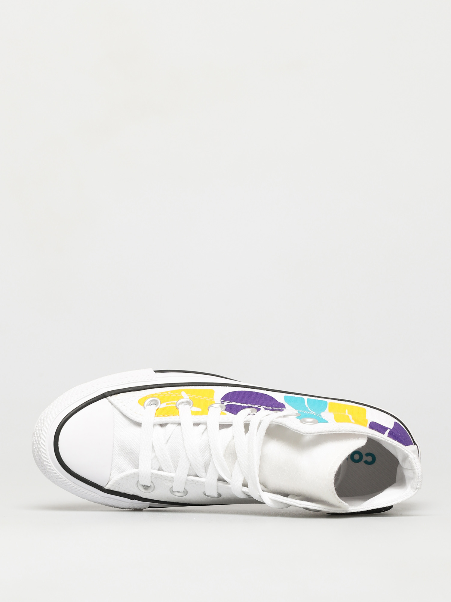 Teniși Converse Chuck Taylor All Star Hi (white/court purple/amarillo)