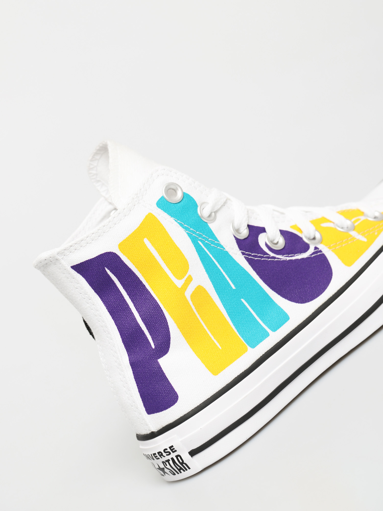 Teniși Converse Chuck Taylor All Star Hi (white/court purple/amarillo)