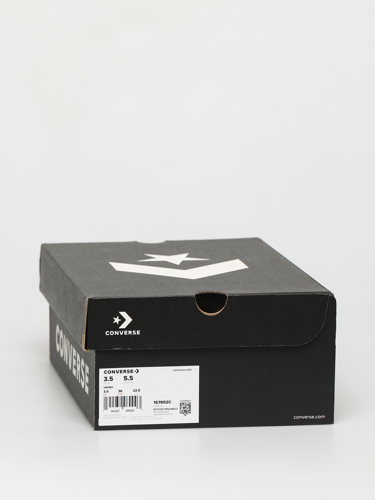 Teniși Converse Chuck Taylor All Star Hi (white/court purple/amarillo)