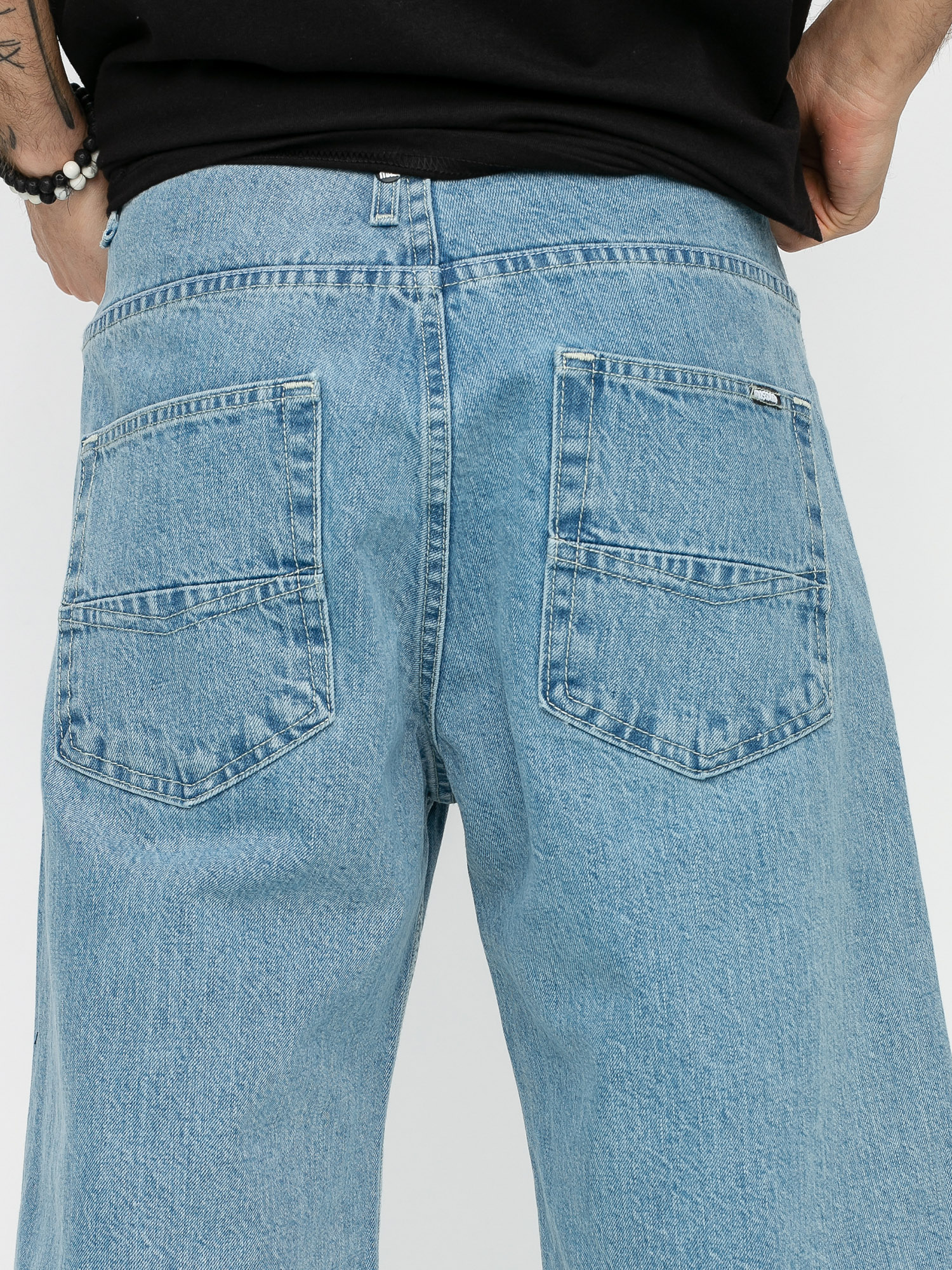 MassDnm Șort Slang Jeans (light blue)