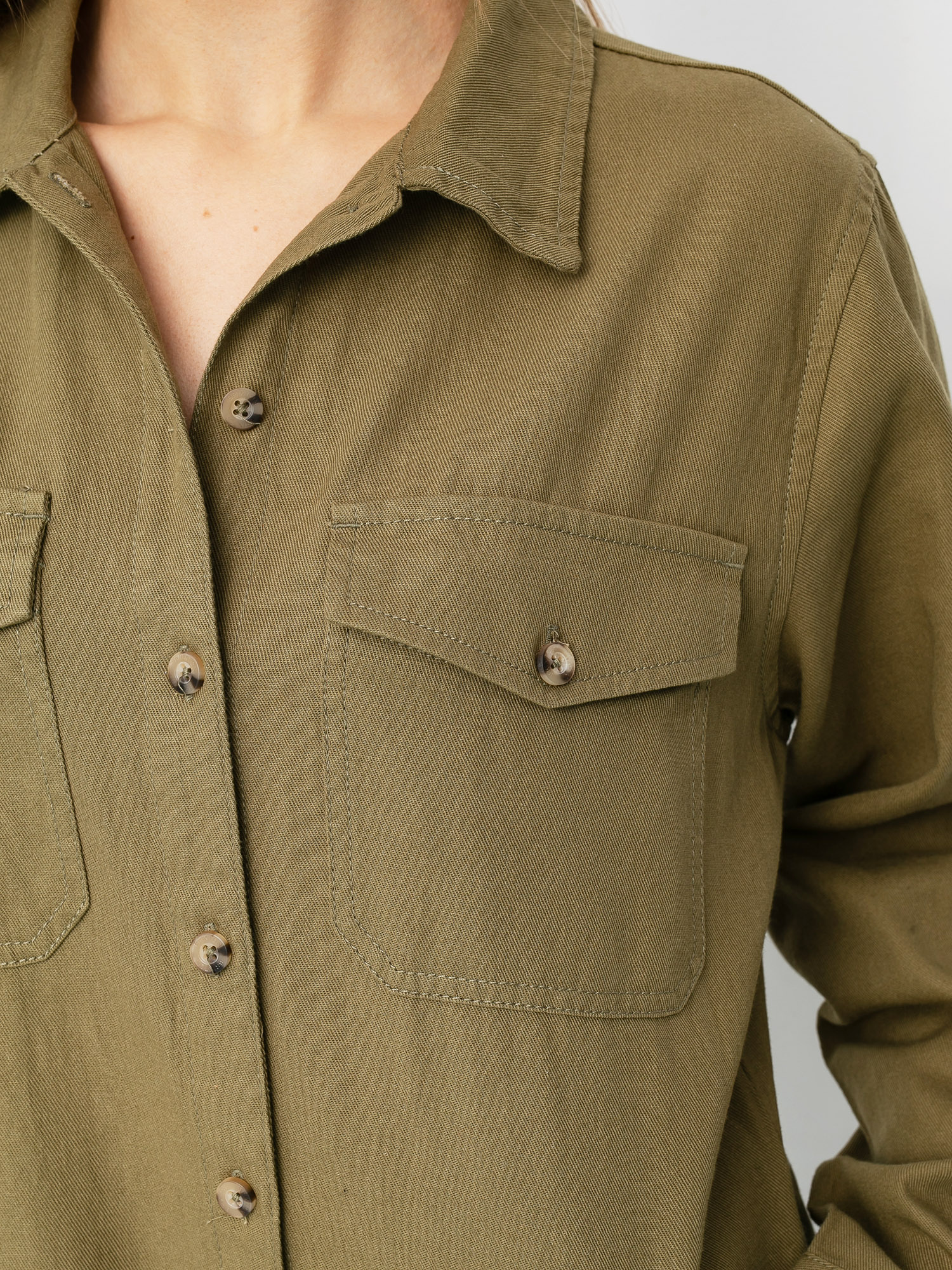 Pentru femei Costum schi Brixton Melbourne Crop Coverall (washed olive)