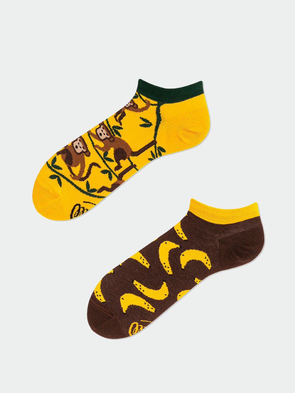 Șosete Many Mornings Monkey Business Low (yellow/green/brown)