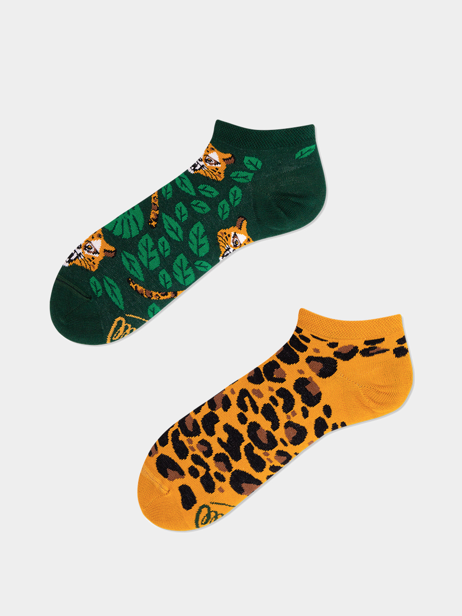 Șosete Many Mornings El Leopardo Low (green/yellow)