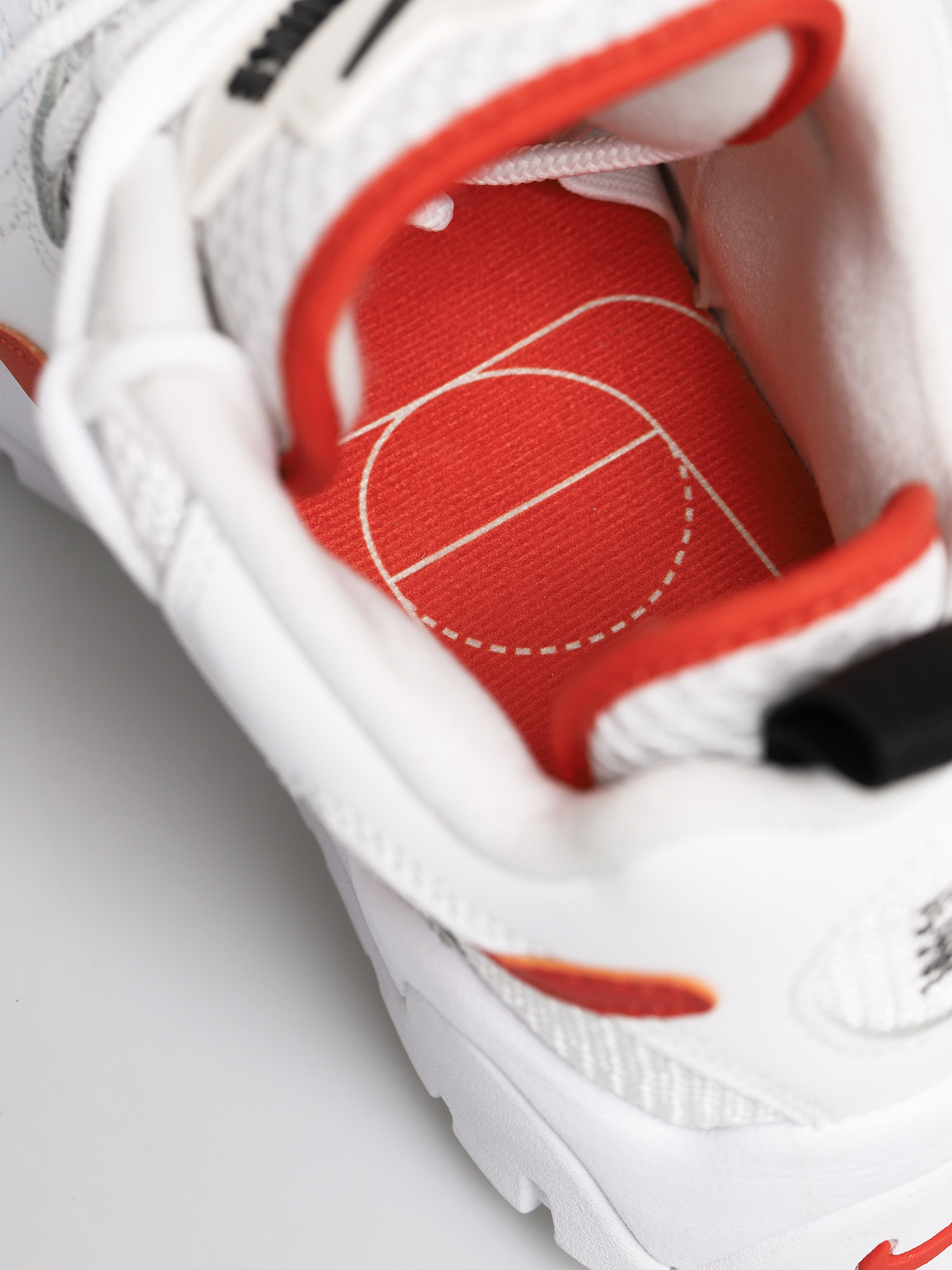 Nike Pantofi Air Barrage Low (white/team orange/black/black)