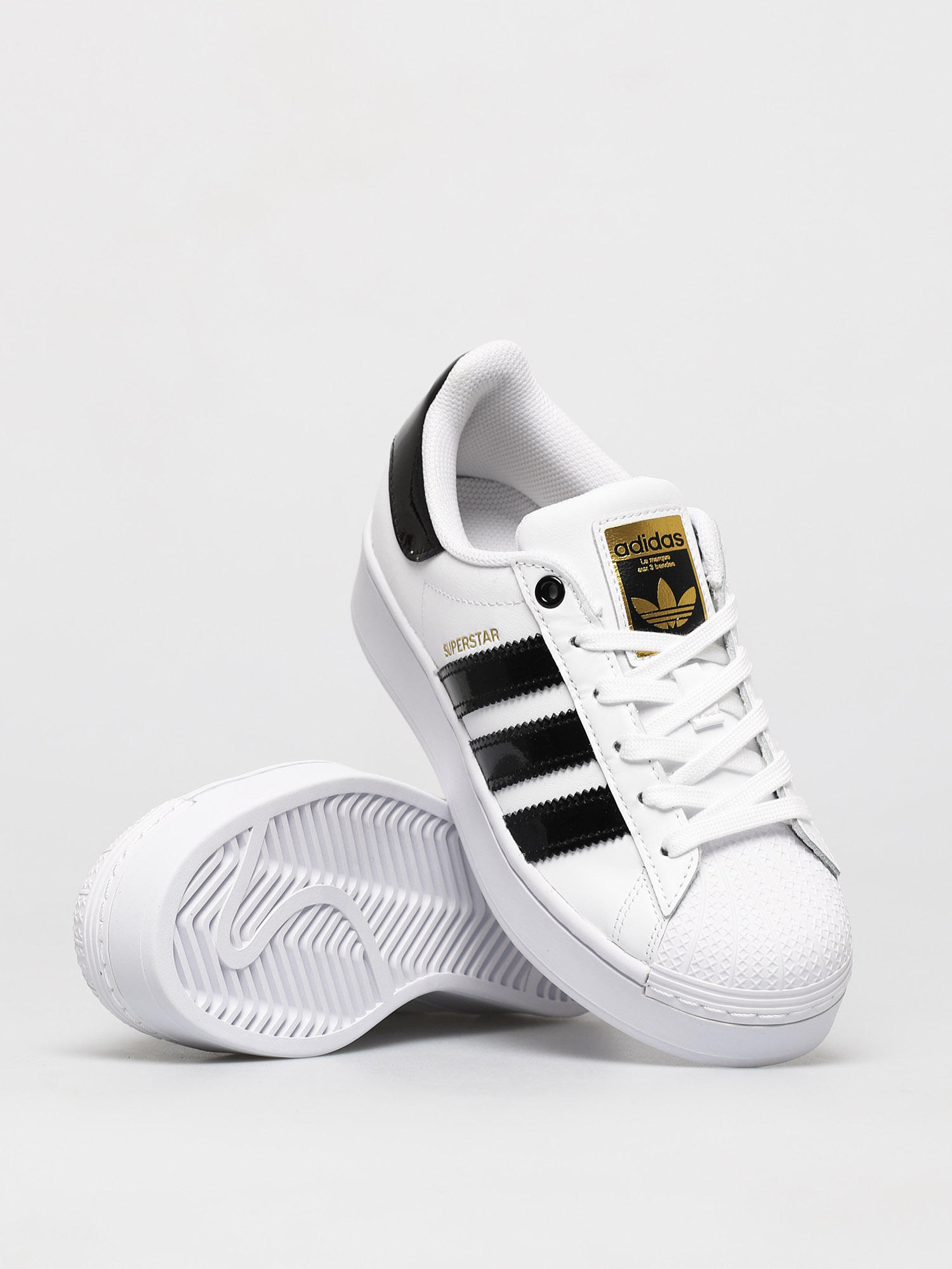 adidas Originals Pantofi Superstar Bold Wmn (ftwwht/cblack/goldmt)