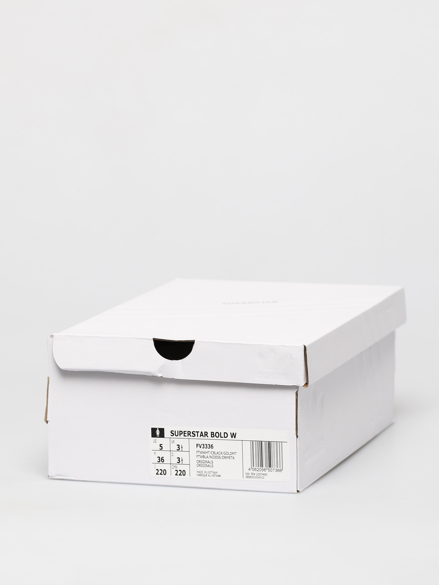 adidas Originals Pantofi Superstar Bold Wmn (ftwwht/cblack/goldmt)