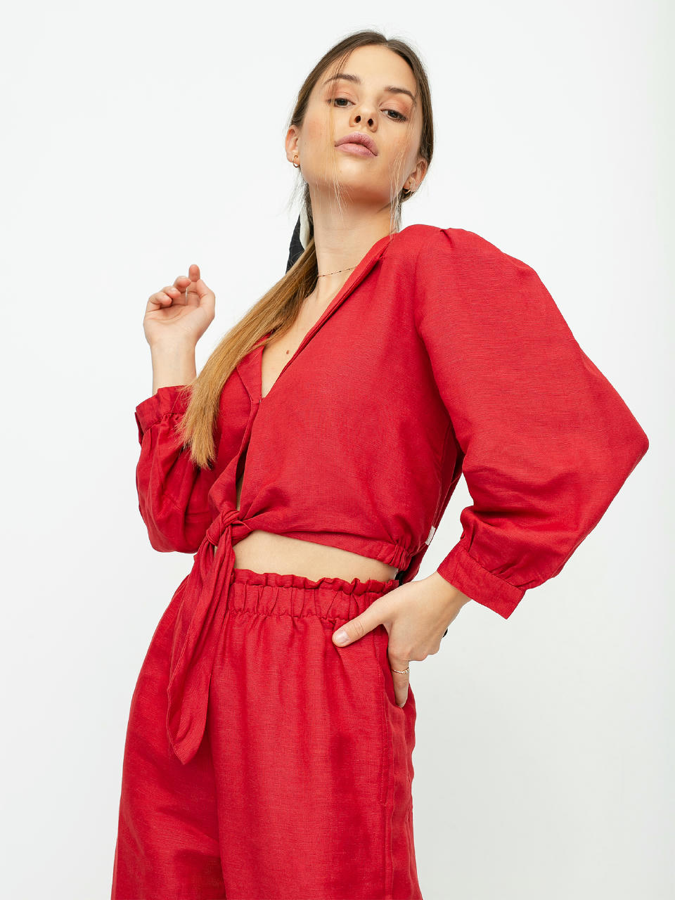 Cămașă Brixton Eden Top Wmn (lava red)