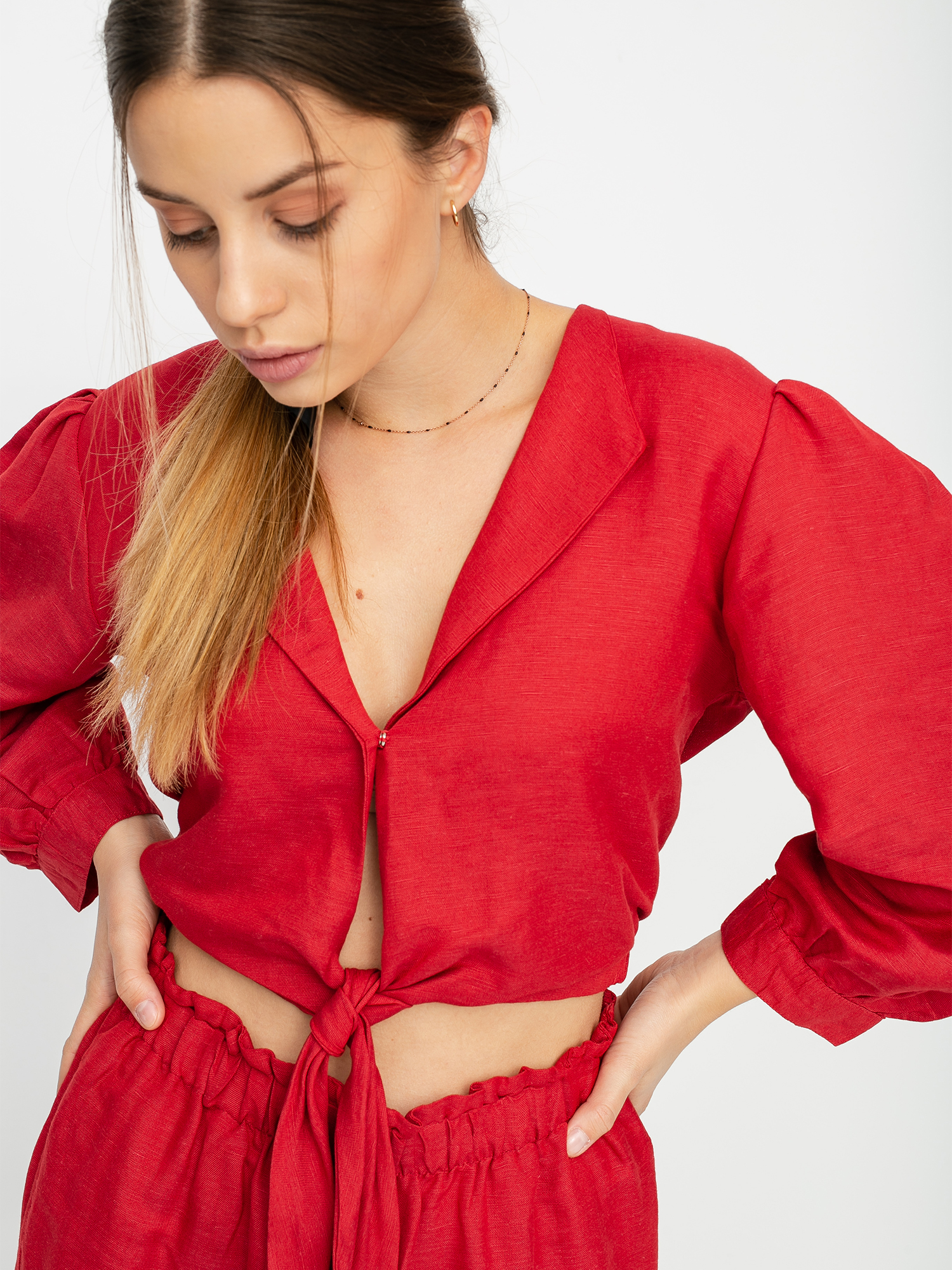 Cămașă Brixton Eden Top Wmn (lava red)