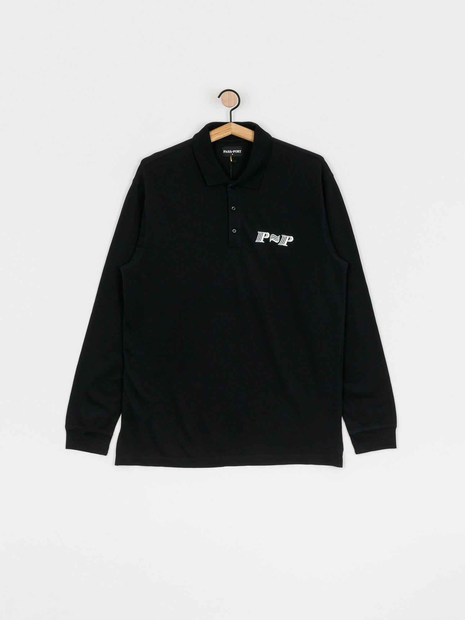 Tricou polo Pass Port PPP (black)