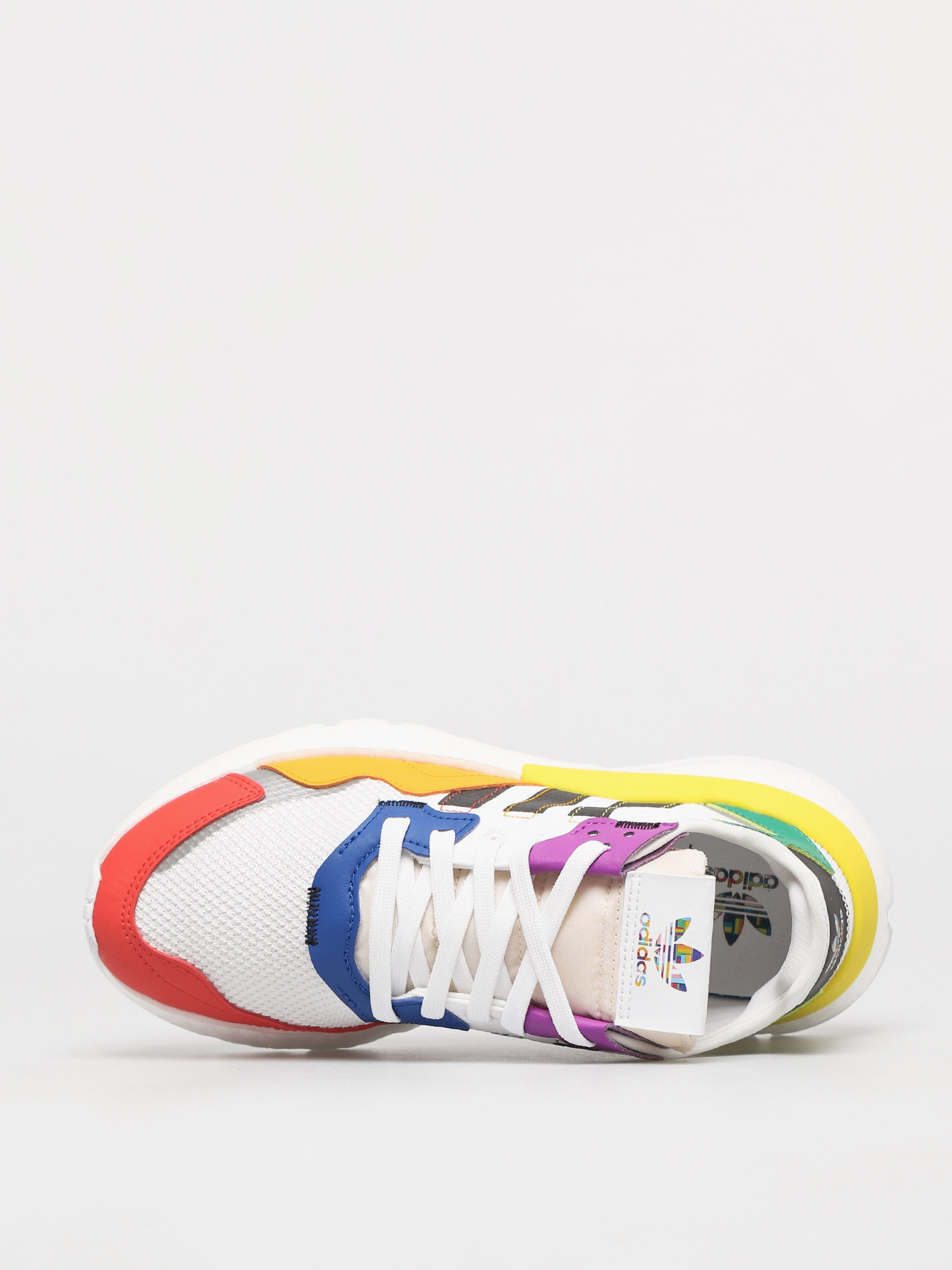 adidas Originals Pantofi Nite Jogger Pride (ftwr white/core black/silver met)