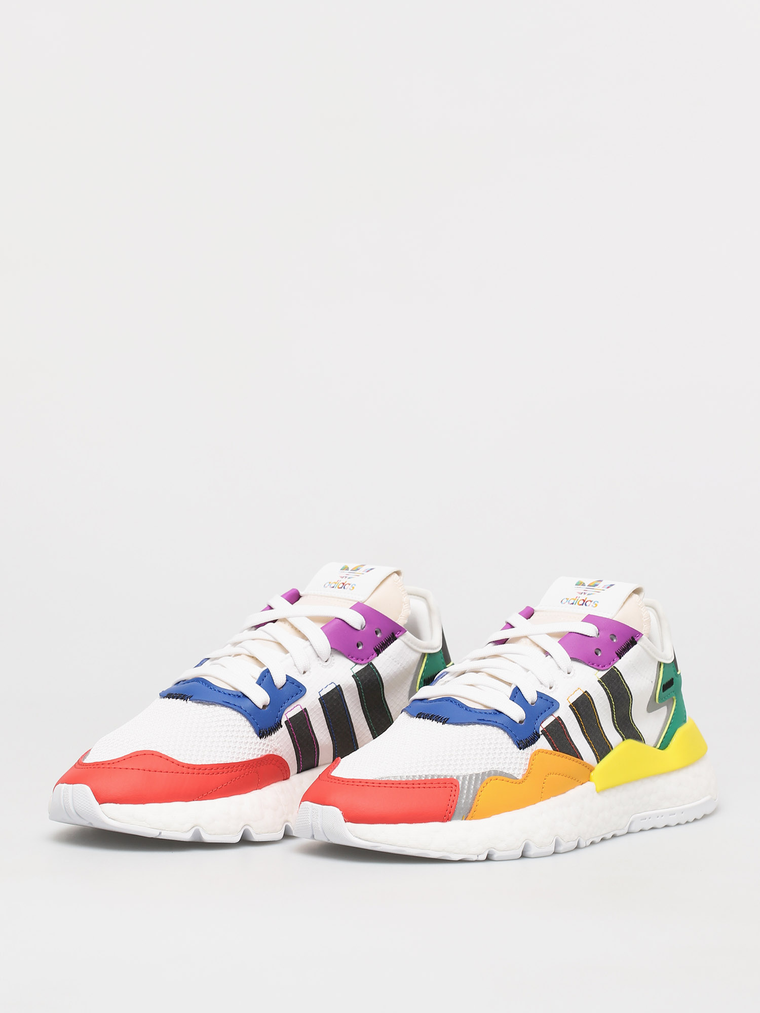 adidas Originals Pantofi Nite Jogger Pride (ftwr white/core black/silver met)