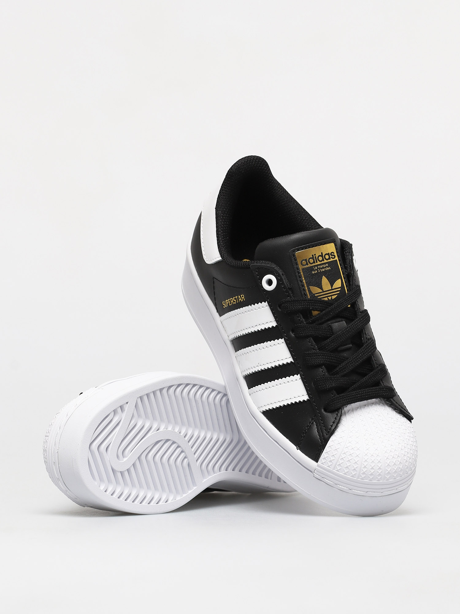 adidas Originals Pantofi Superstar Bold Wmn (cblack/ftwwht/goldmt)