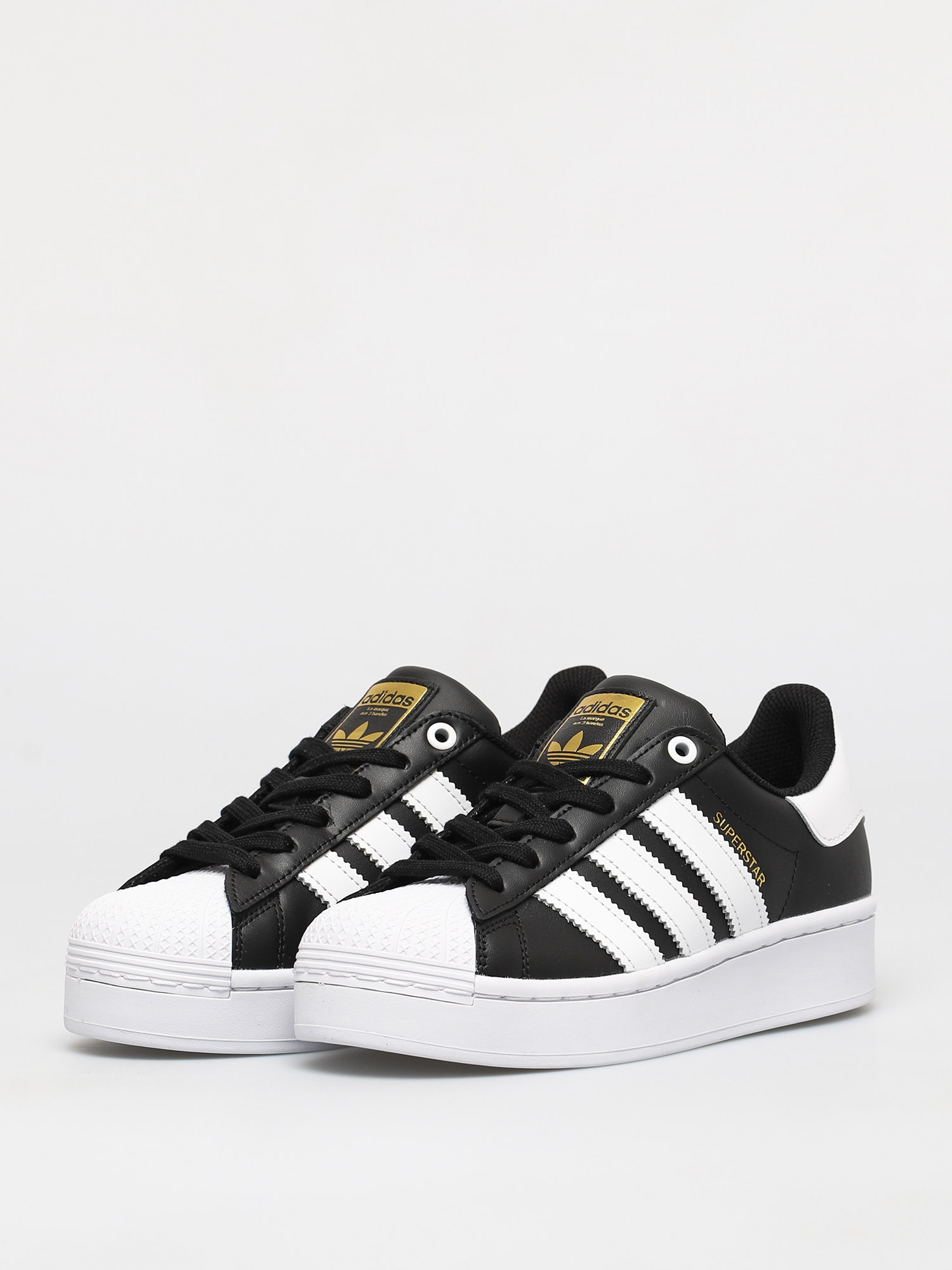 adidas Originals Pantofi Superstar Bold Wmn (cblack/ftwwht/goldmt)