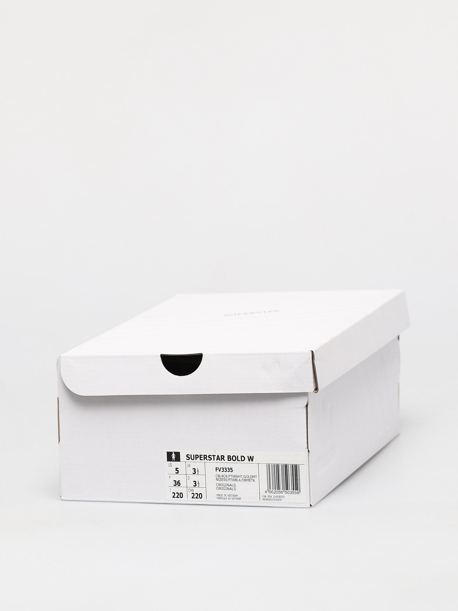 adidas Originals Pantofi Superstar Bold Wmn (cblack/ftwwht/goldmt)