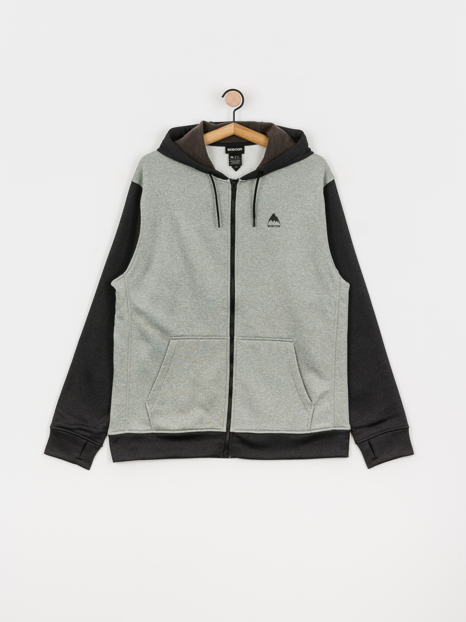 Pentru bărbați Hanorac termic Burton Oak ZHD (gray heather/true black)