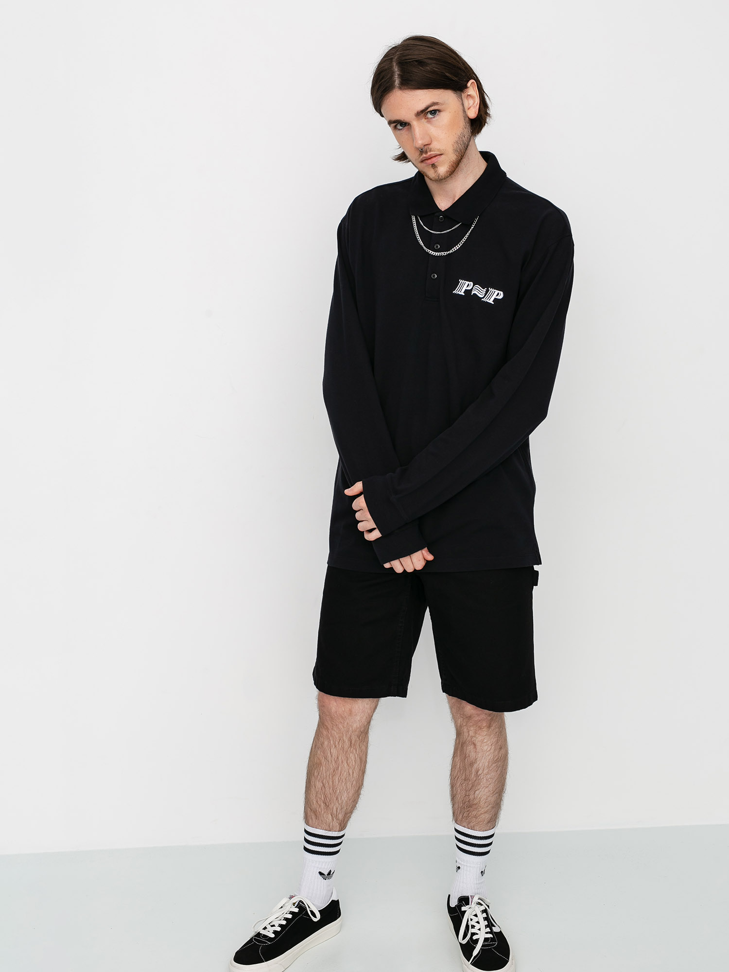 Tricou polo Pass Port PPP (black)