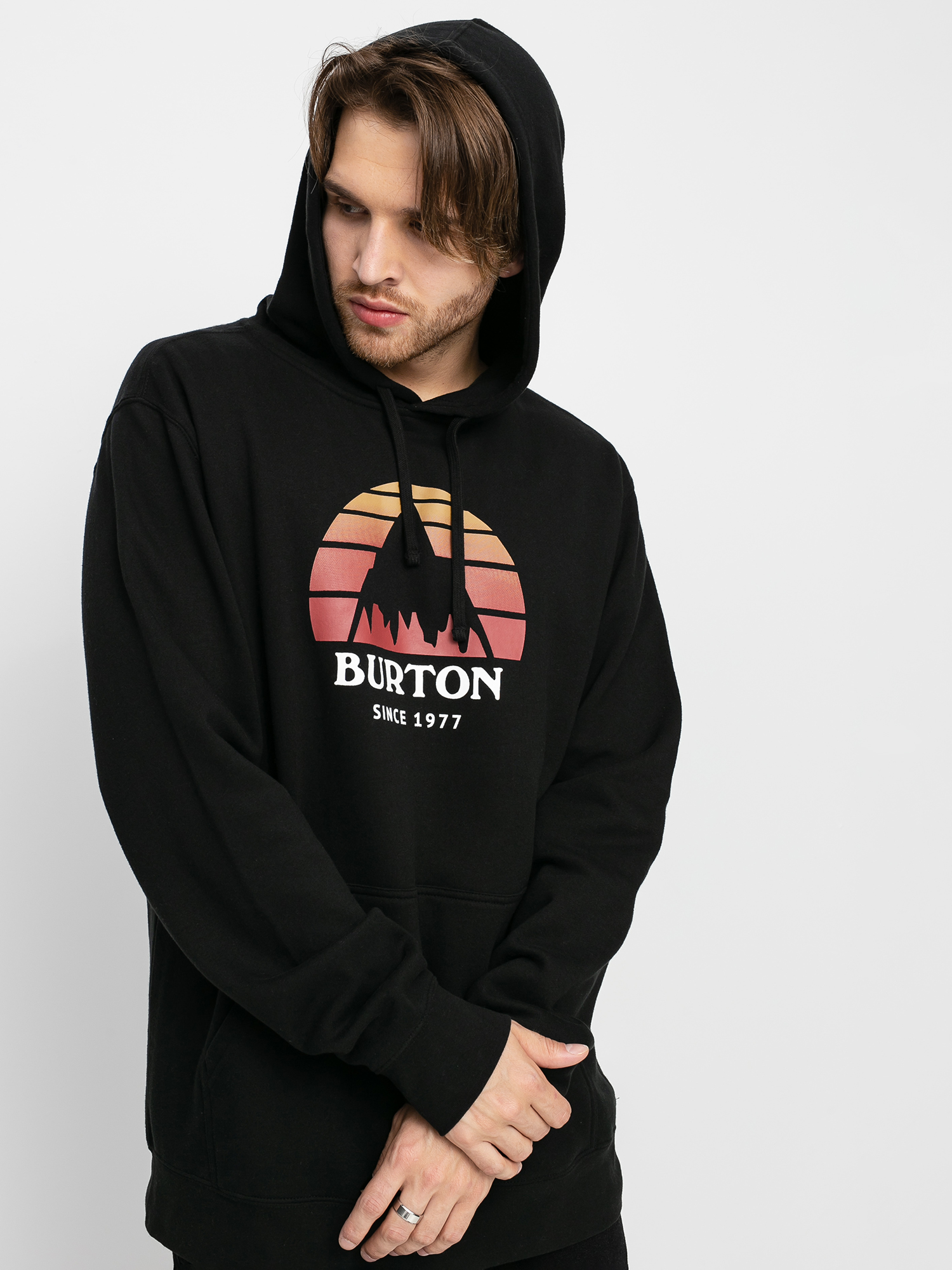 Hanorac cu glugă Burton Underhill HD (true black)