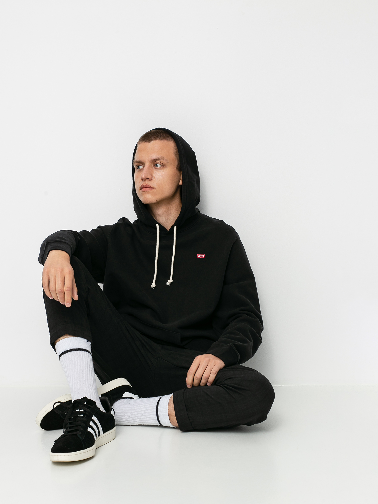 Hanorac cu glugă Levi's® New Original HD (mineral black)