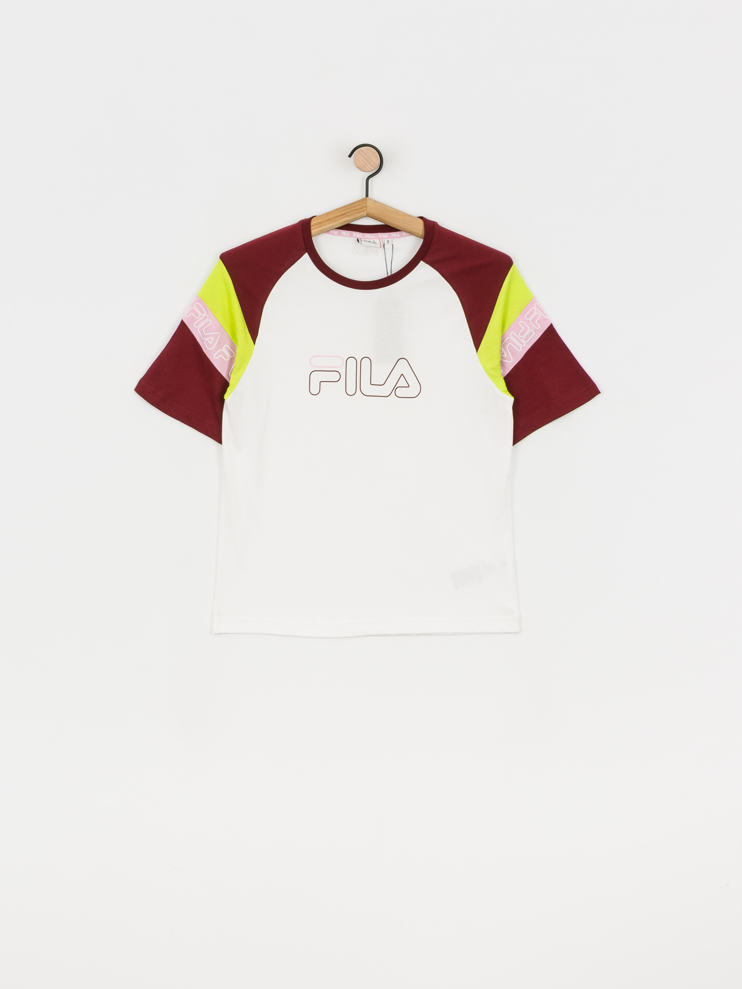 Tricou Fila Lolita Wmn (bright white/cabernet/acid lime/lilac sachet)