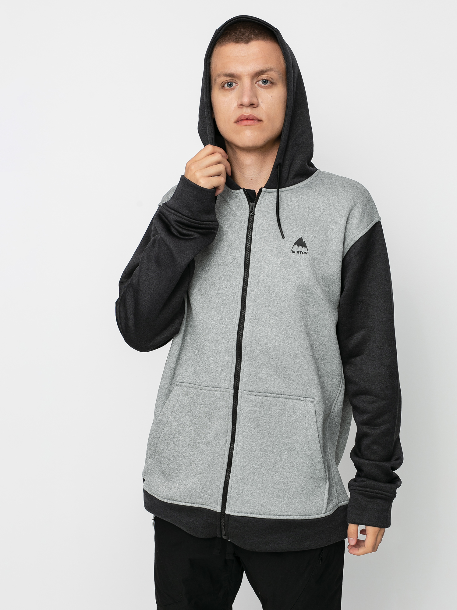 Pentru bărbați Hanorac termic Burton Oak ZHD (gray heather/true black)