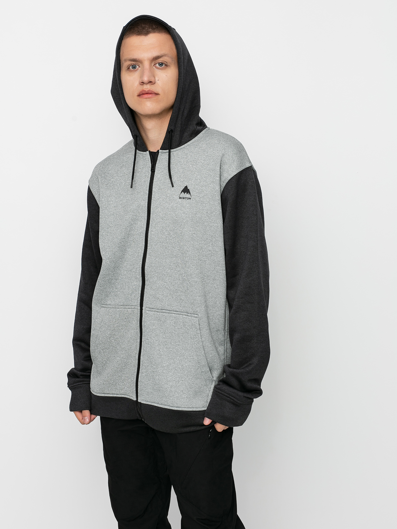 Pentru bărbați Hanorac termic Burton Oak ZHD (gray heather/true black)