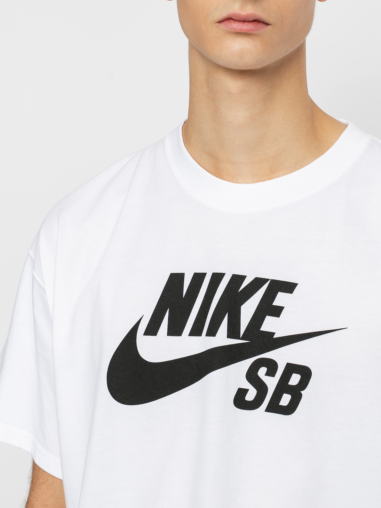 Tricou Nike SB Logo (white/black)