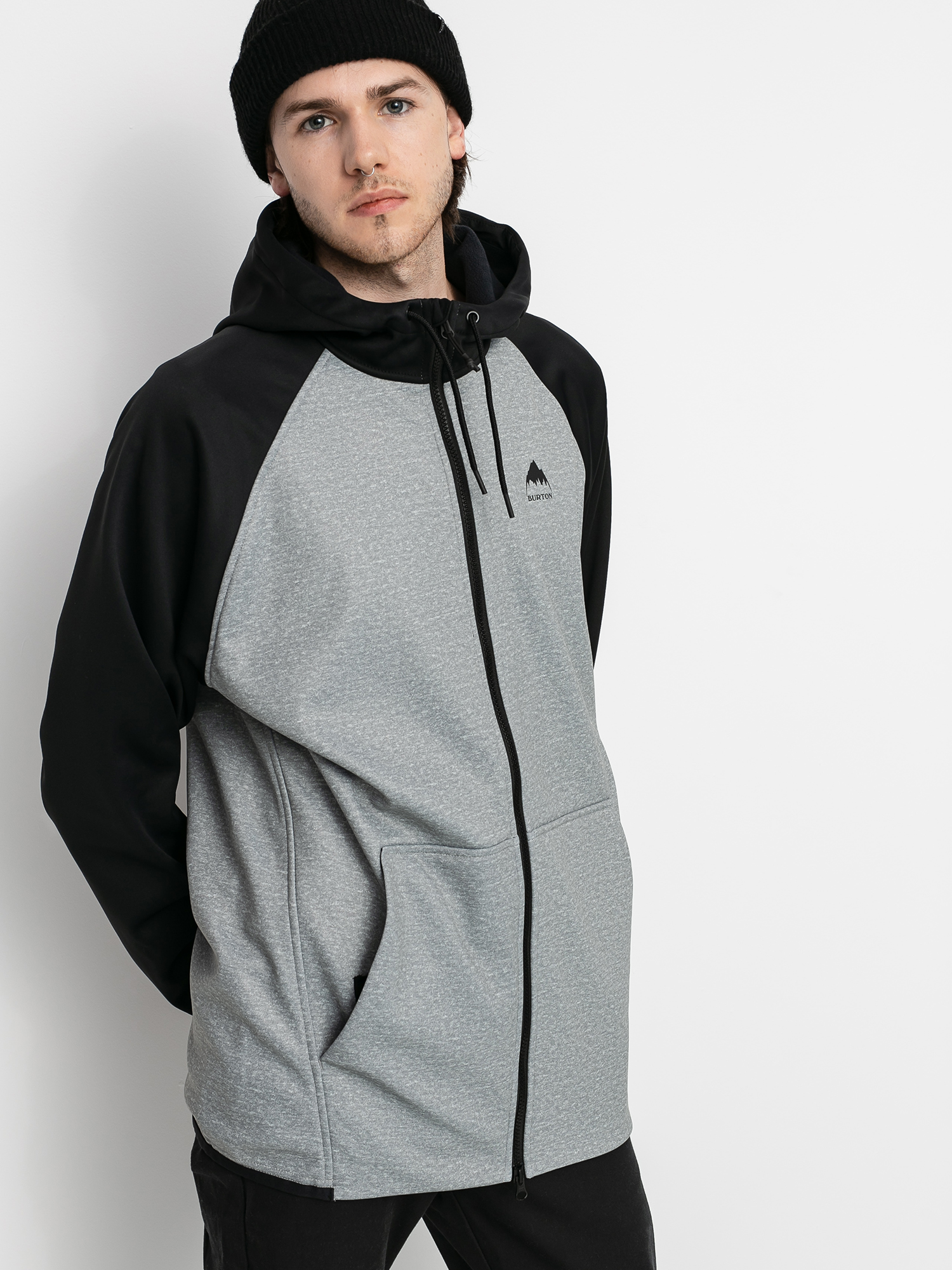 Pentru bărbați Hanorac termic Burton Crown Weatherproof ZHD (gray heather/true black)