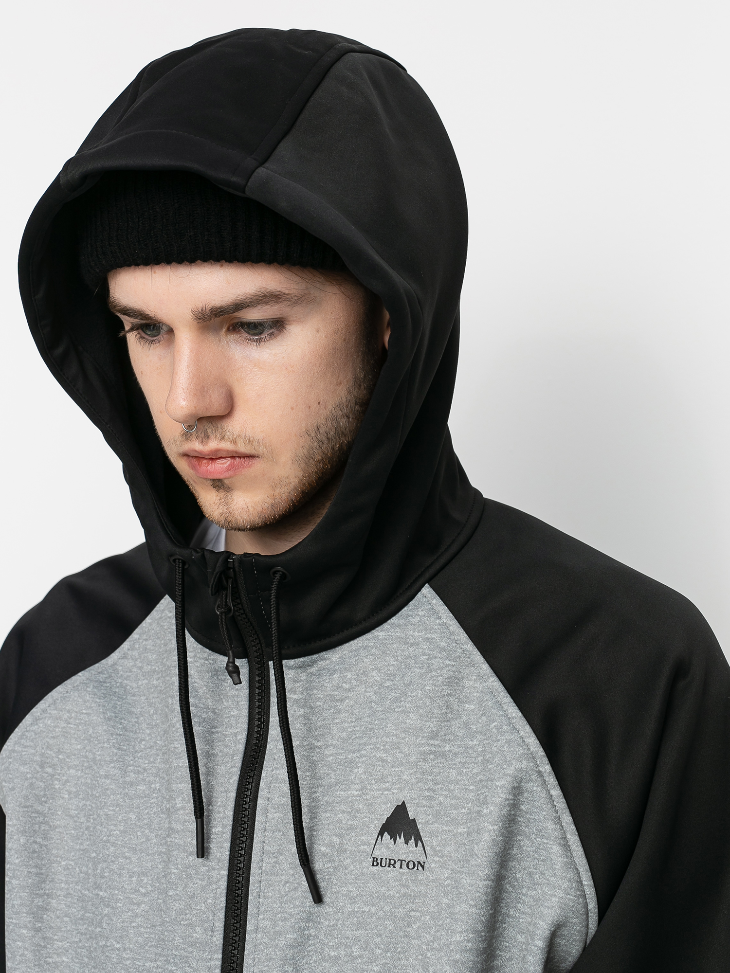 Pentru bărbați Hanorac termic Burton Crown Weatherproof ZHD (gray heather/true black)