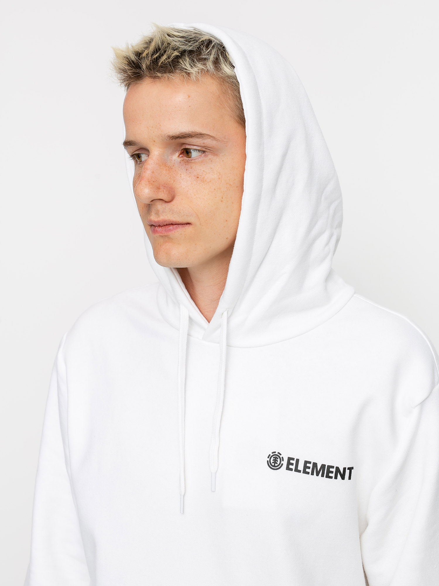 Hanorac cu glugă Element Blazin Chest HD (optic white)