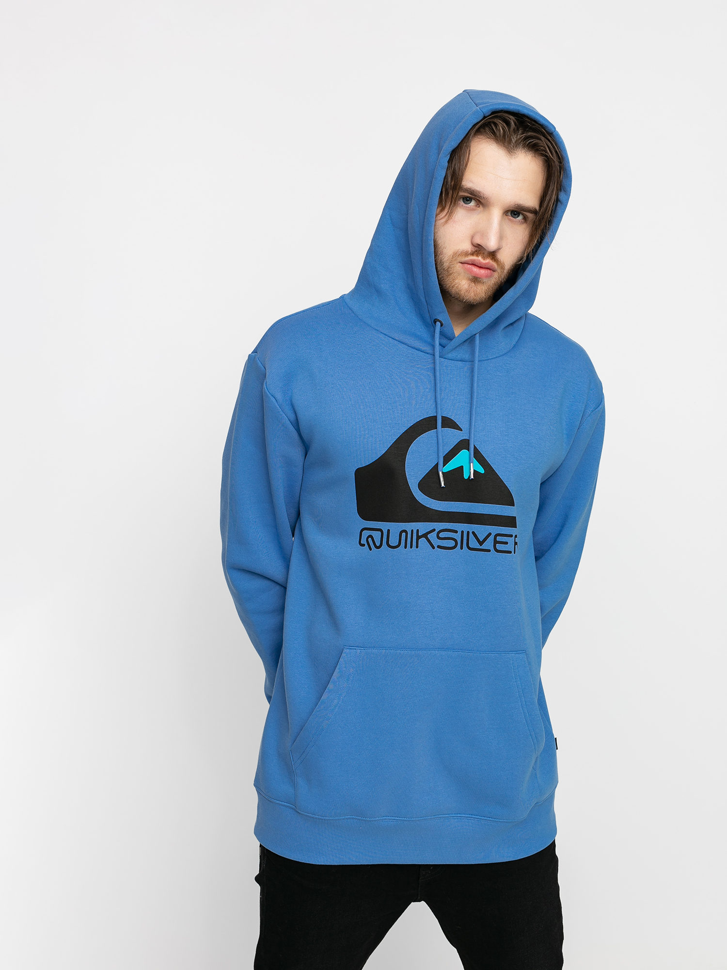 Quiksilver Hanorac cu glugă Square Me Up HD (blue yonder)