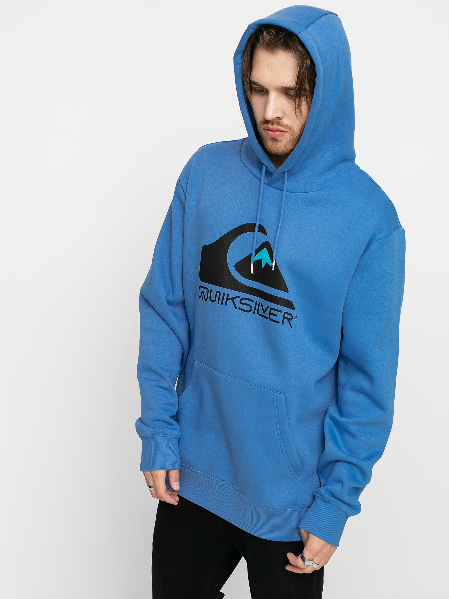Quiksilver Hanorac cu glugă Square Me Up HD (blue yonder)