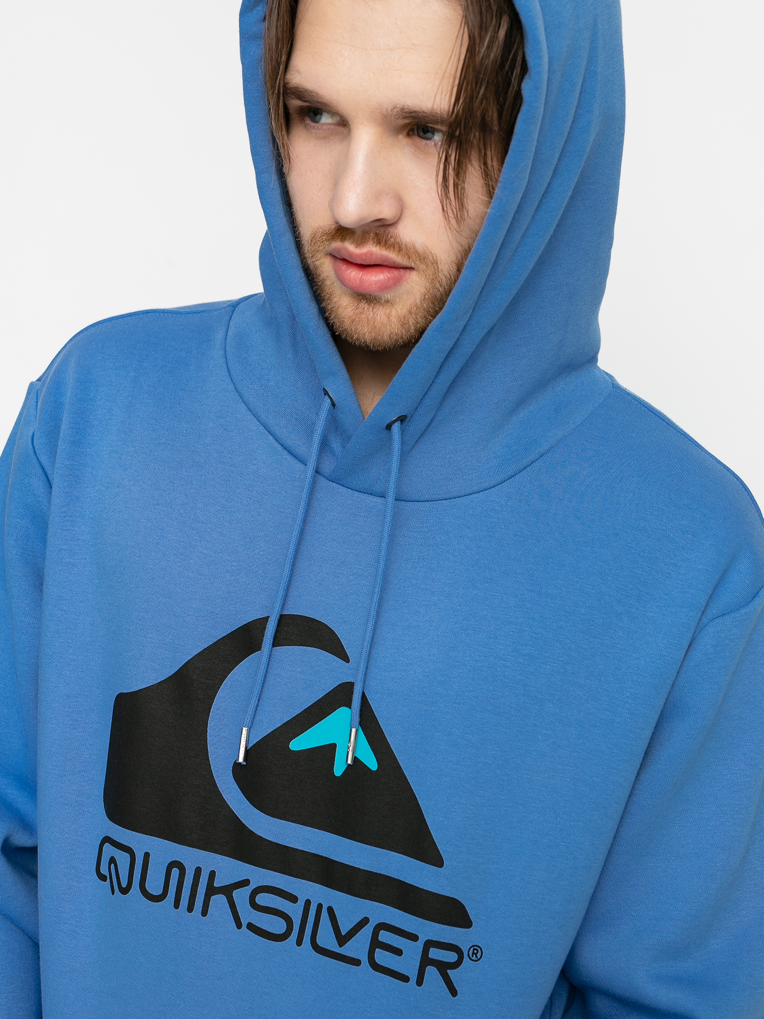 Quiksilver Hanorac cu glugă Square Me Up HD (blue yonder)