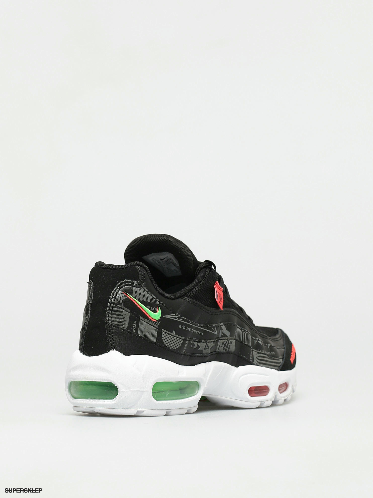 Nike Pantofi Air Max 95 SE black white green strike flash crimson