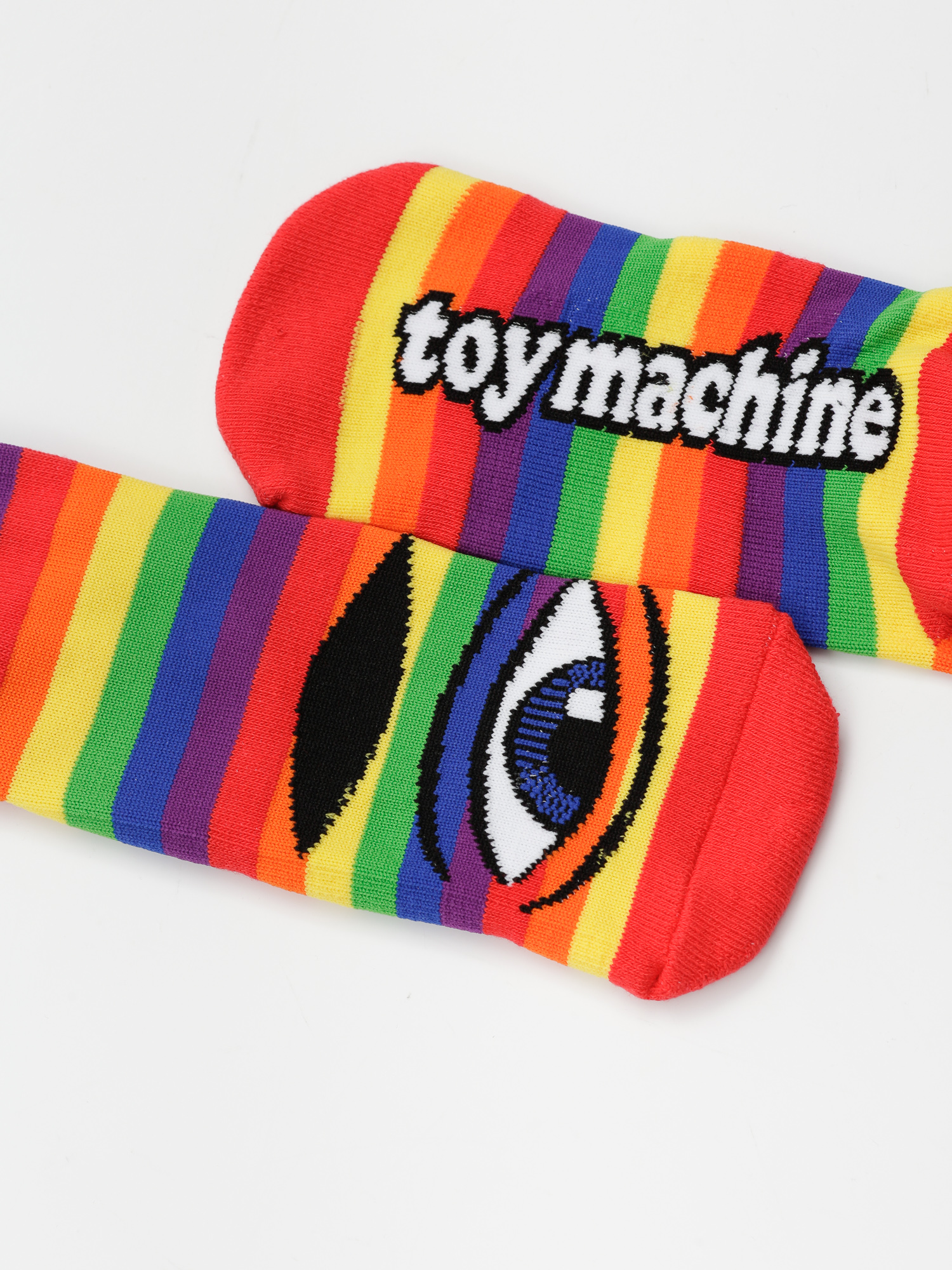 Toy Machine Șosete Sect Eye (rainbow stripe)