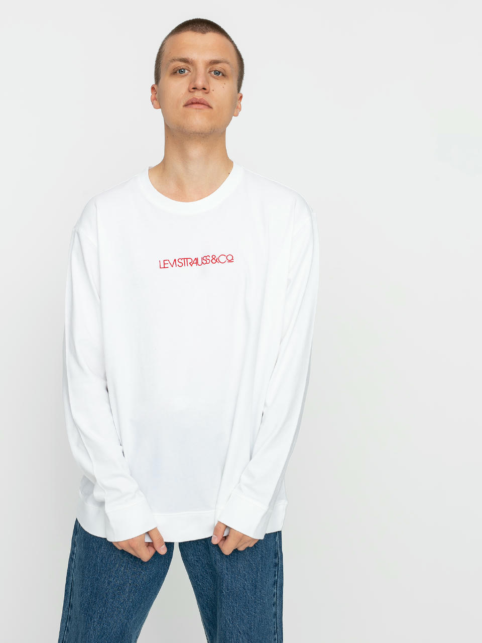 Tricou Levi's® Oversized Logo (linear white)