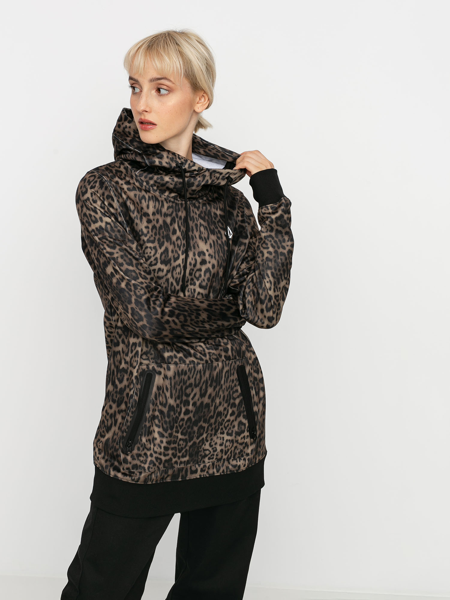 Pentru femei Hanorac termic Volcom Spring Shred HD (leopard)