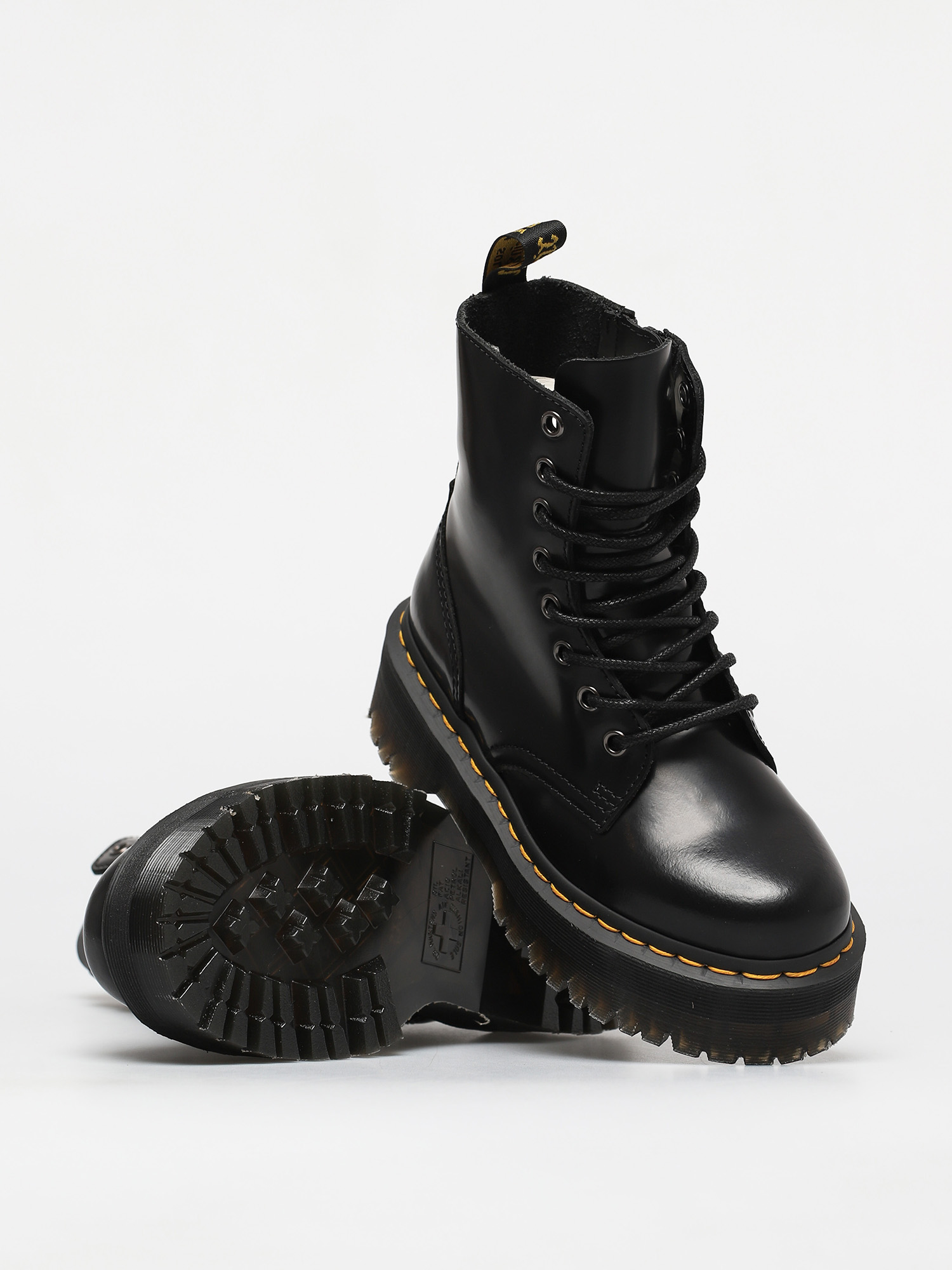 Pantofi Dr. Martens Jadon (polished smooth black)