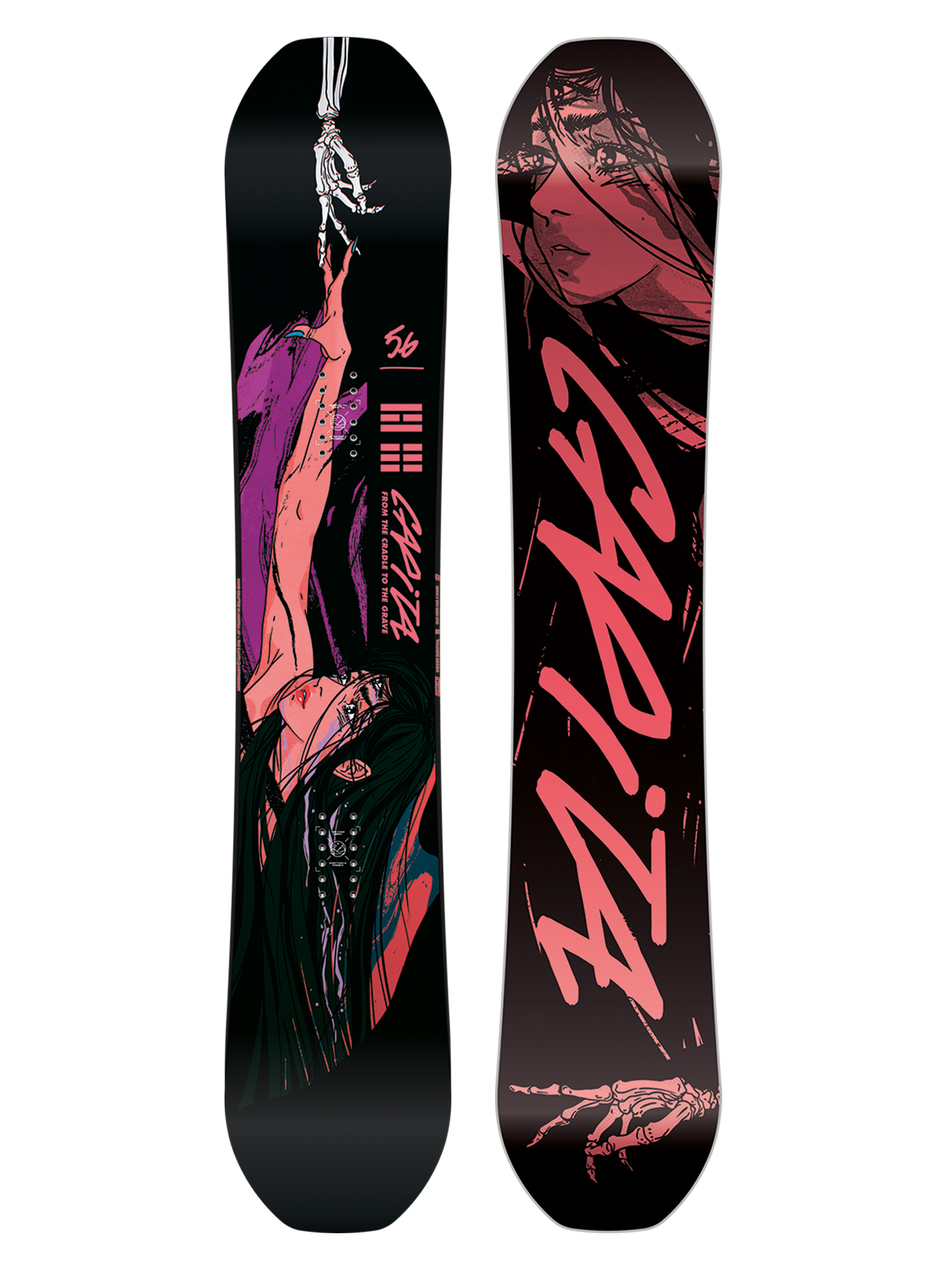 【最終！】CAPITA INDOOR SURVIVAL 152cm Snowboard Capita Indoor Survival - alb, negru, multicolor