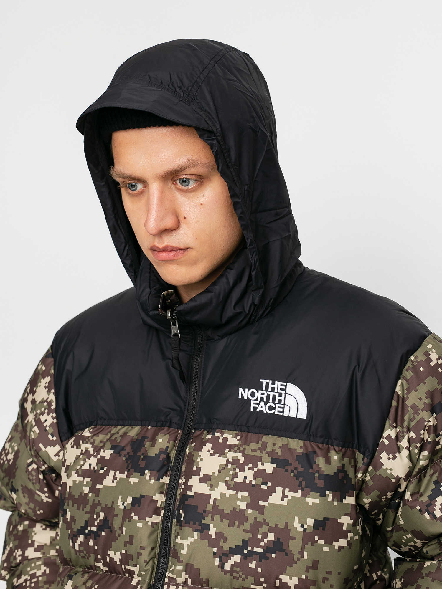 The North Face Geacă 1996 Retro Nuptse (burnt olive green ux digi camo print)