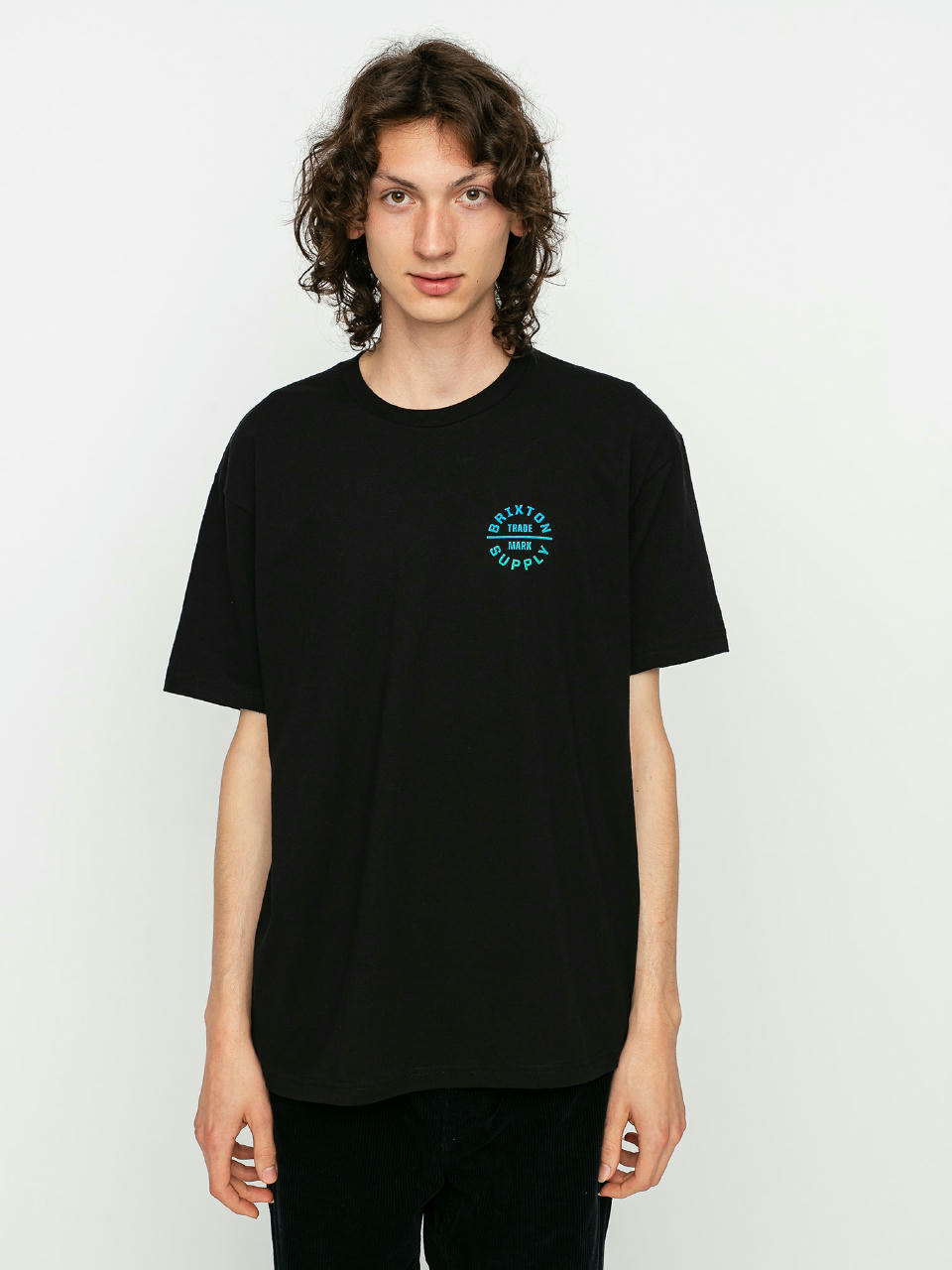 Tricou Brixton Oath V (black/gradient)