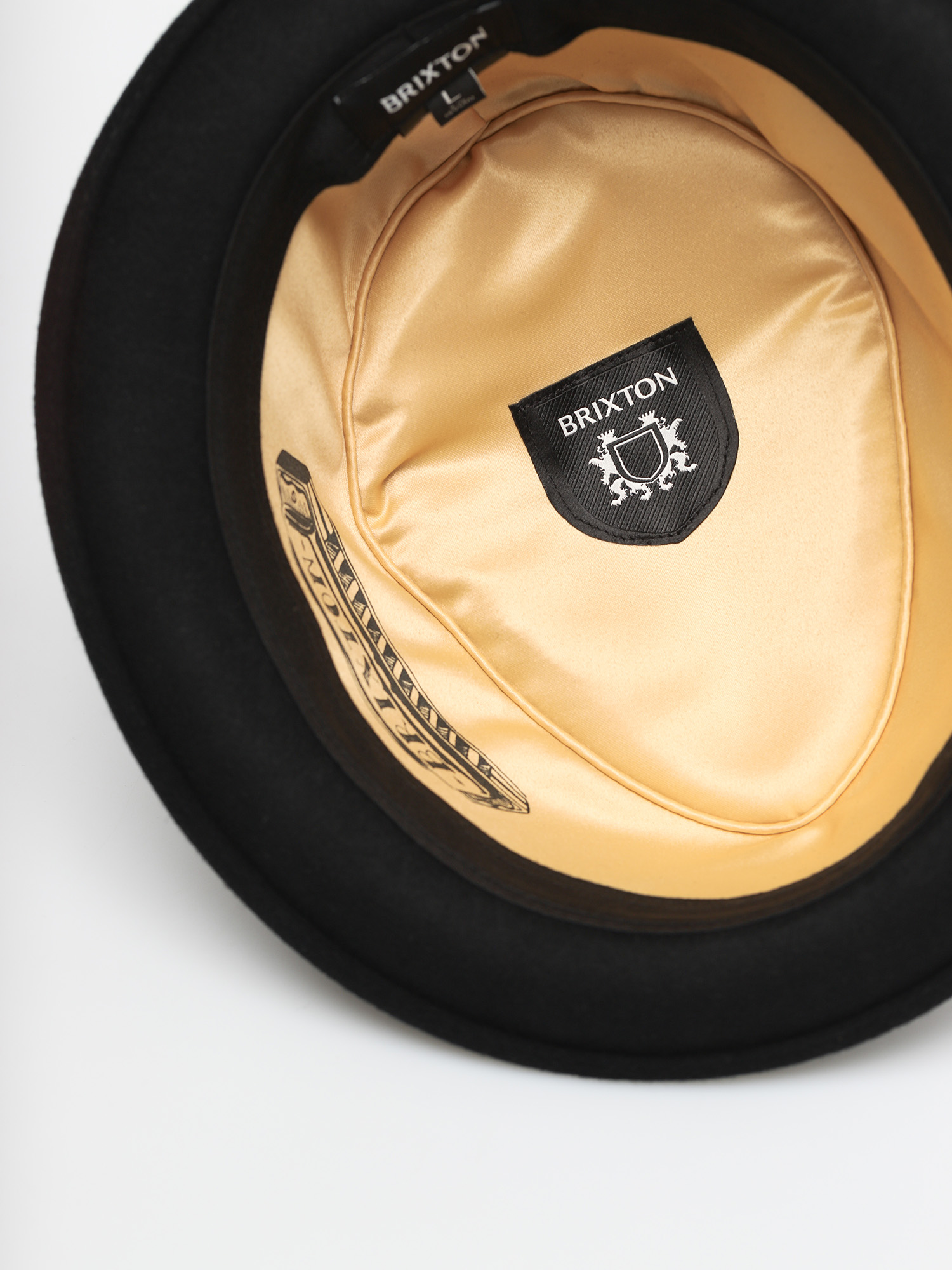 Pălărie Brixton Stout Pork Pie (black/black)