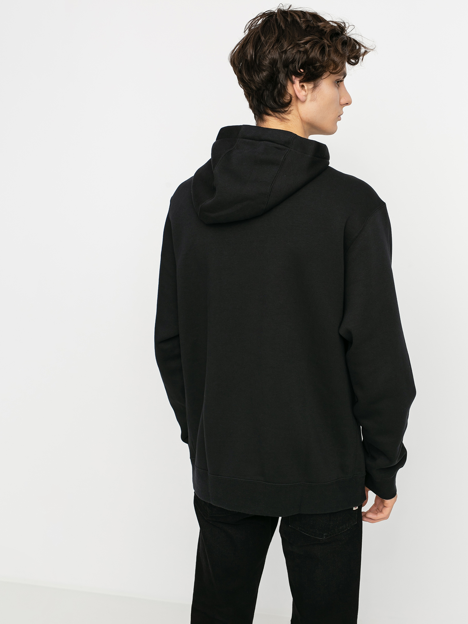 Nike Hanorac cu glugă Sportswear Club ZHD (black/black/white)