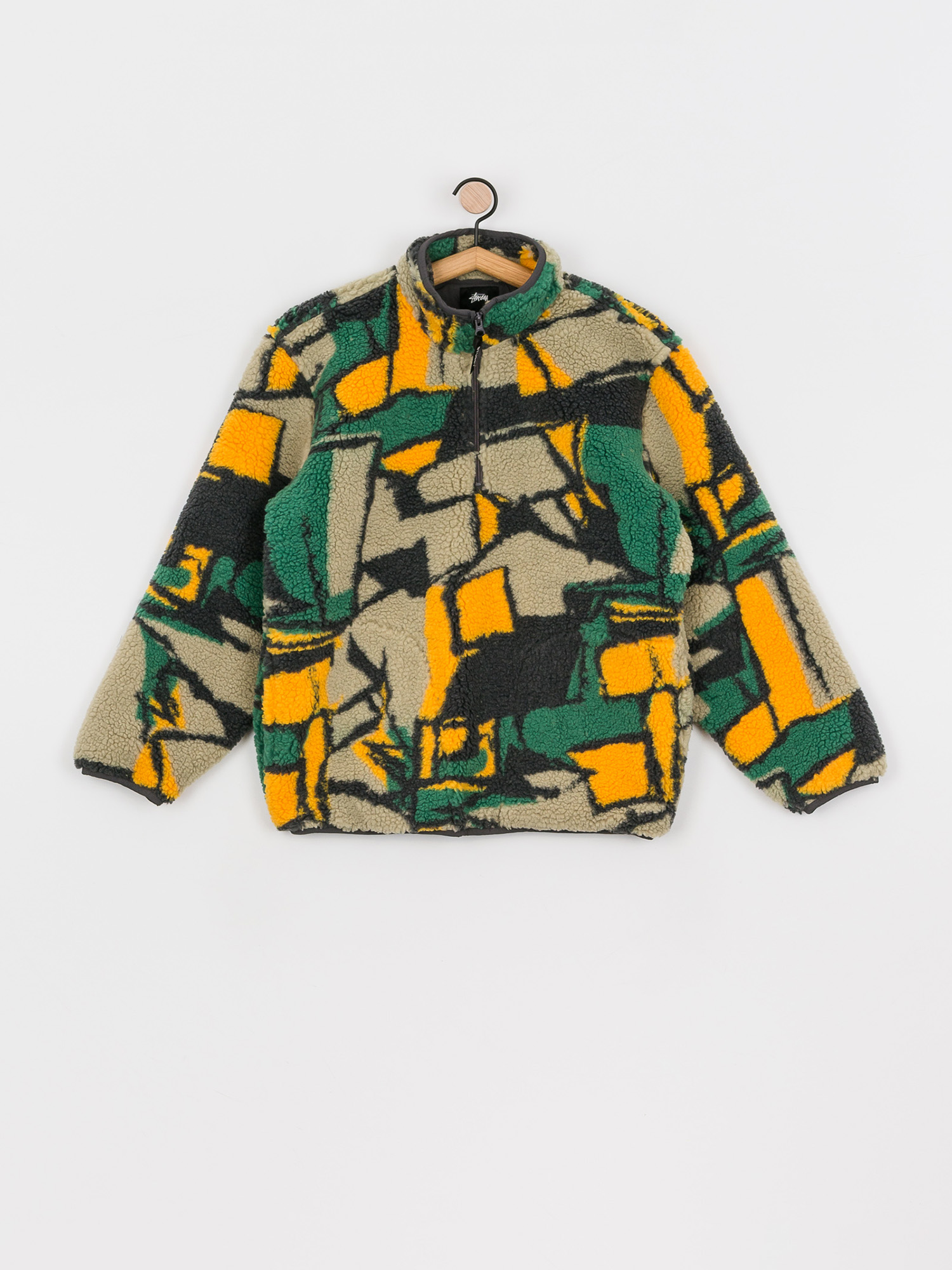 Pentru femei Stussy Hanorac din fleece Block Sherpa (multi)
