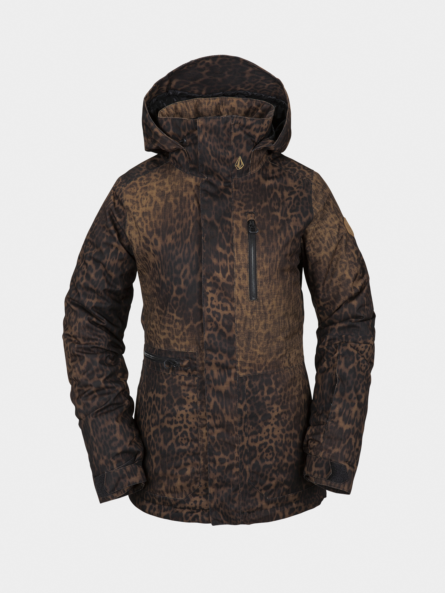 Pentru femei Geacă de snowboard Volcom Shelter 3D Stretch (leopard)