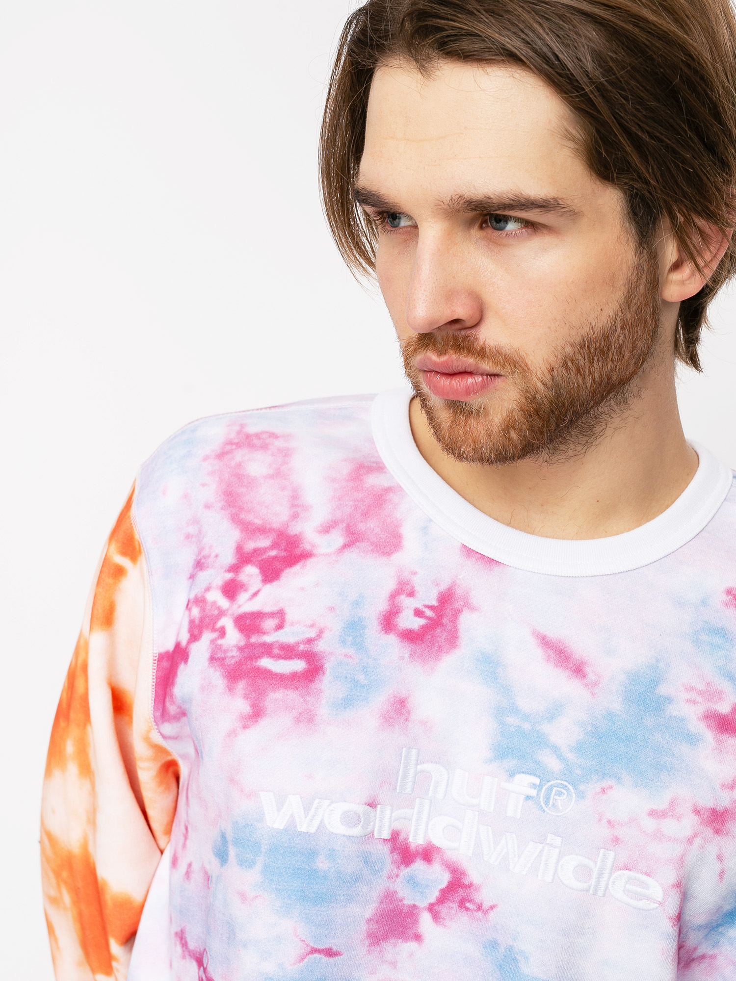 Hanorac HUF Euphoria Crewneck (plastic pink)