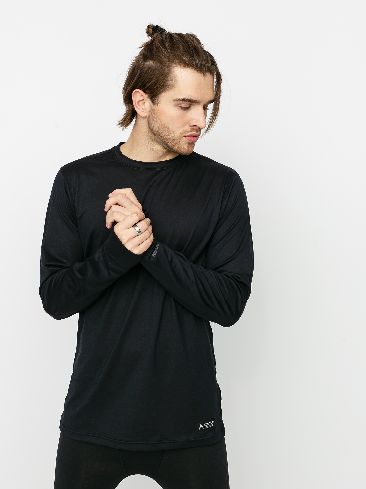 Tricou termic Burton Midweight Base Layer Crew (true black)