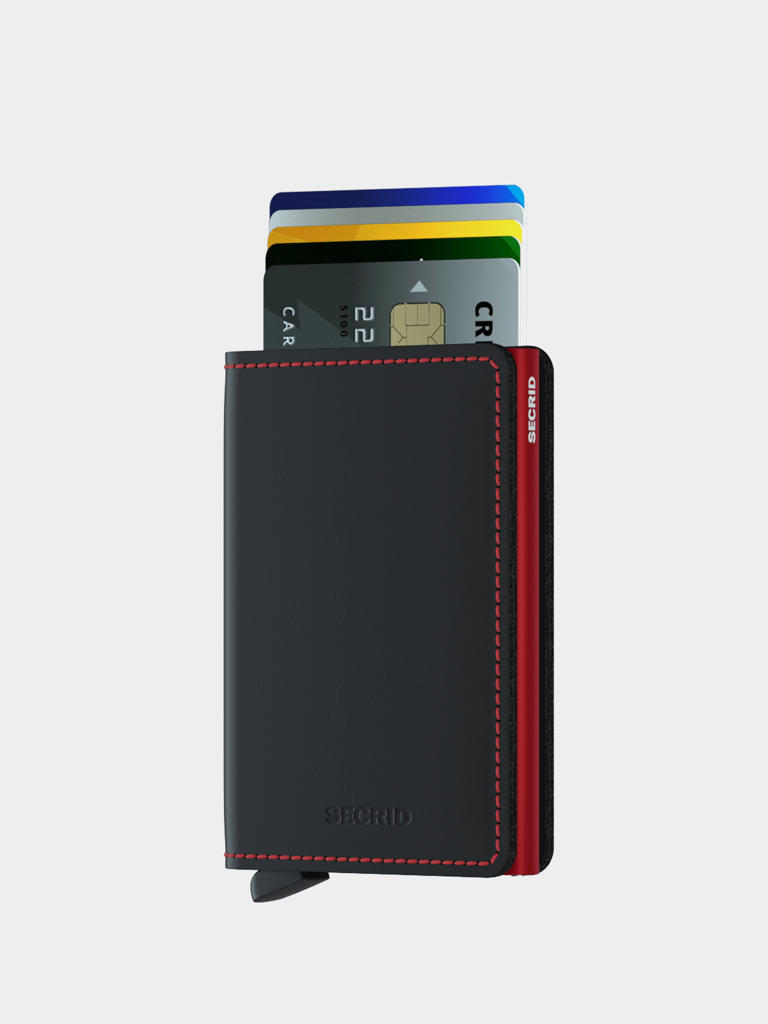 Portofel Secrid Slimwallet (matte black/red)