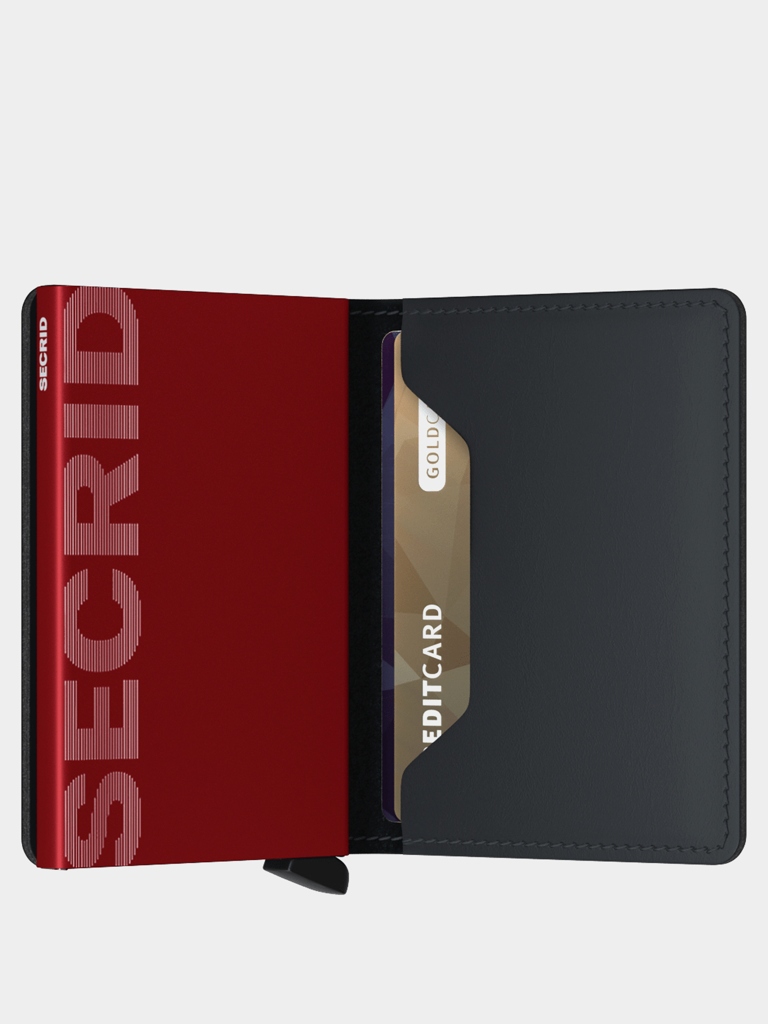 Portofel Secrid Slimwallet (matte black/red)
