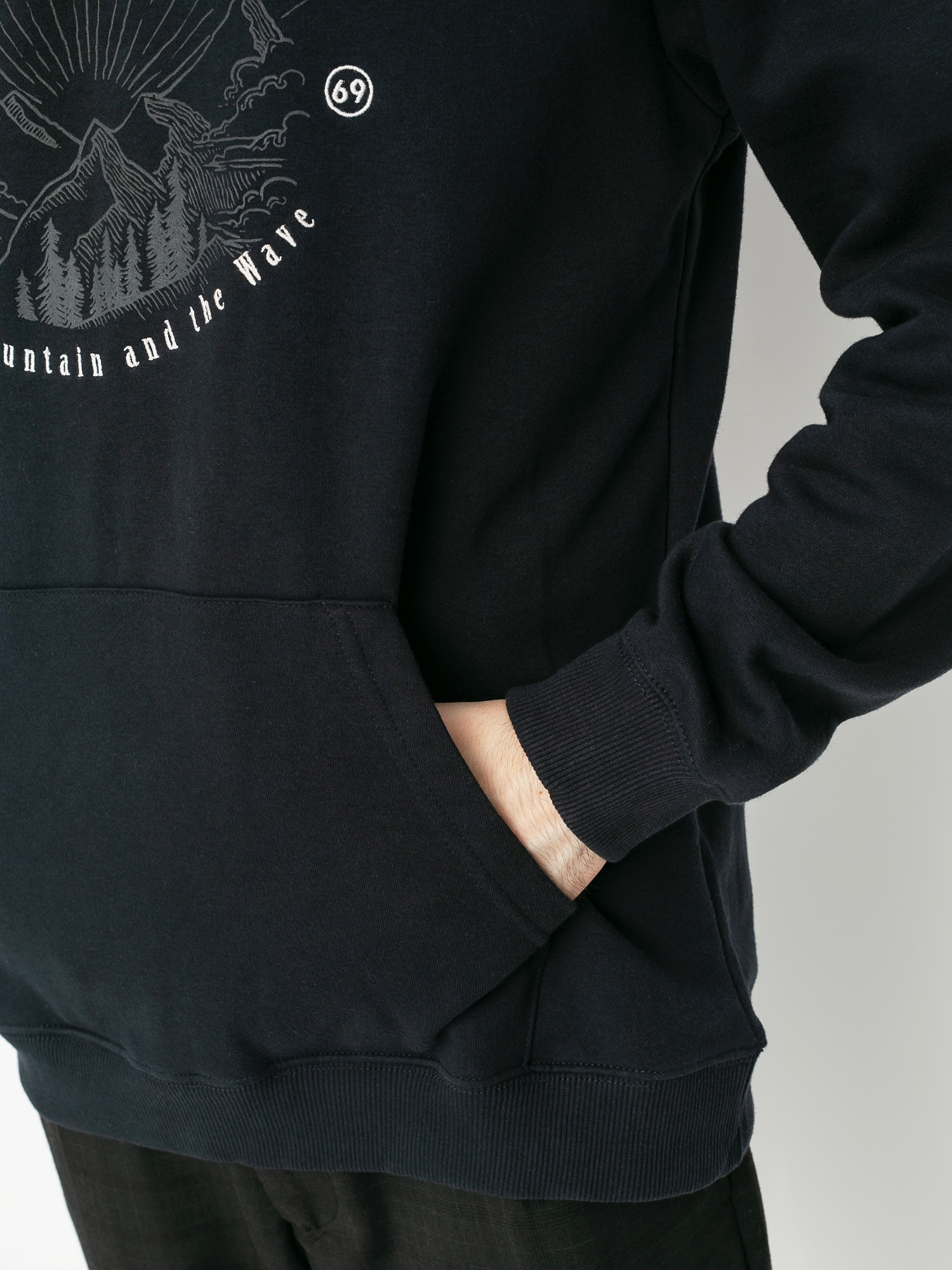 Pentru bărbați Hanorac termic Quiksilver Big Logo Snow HD (true black)