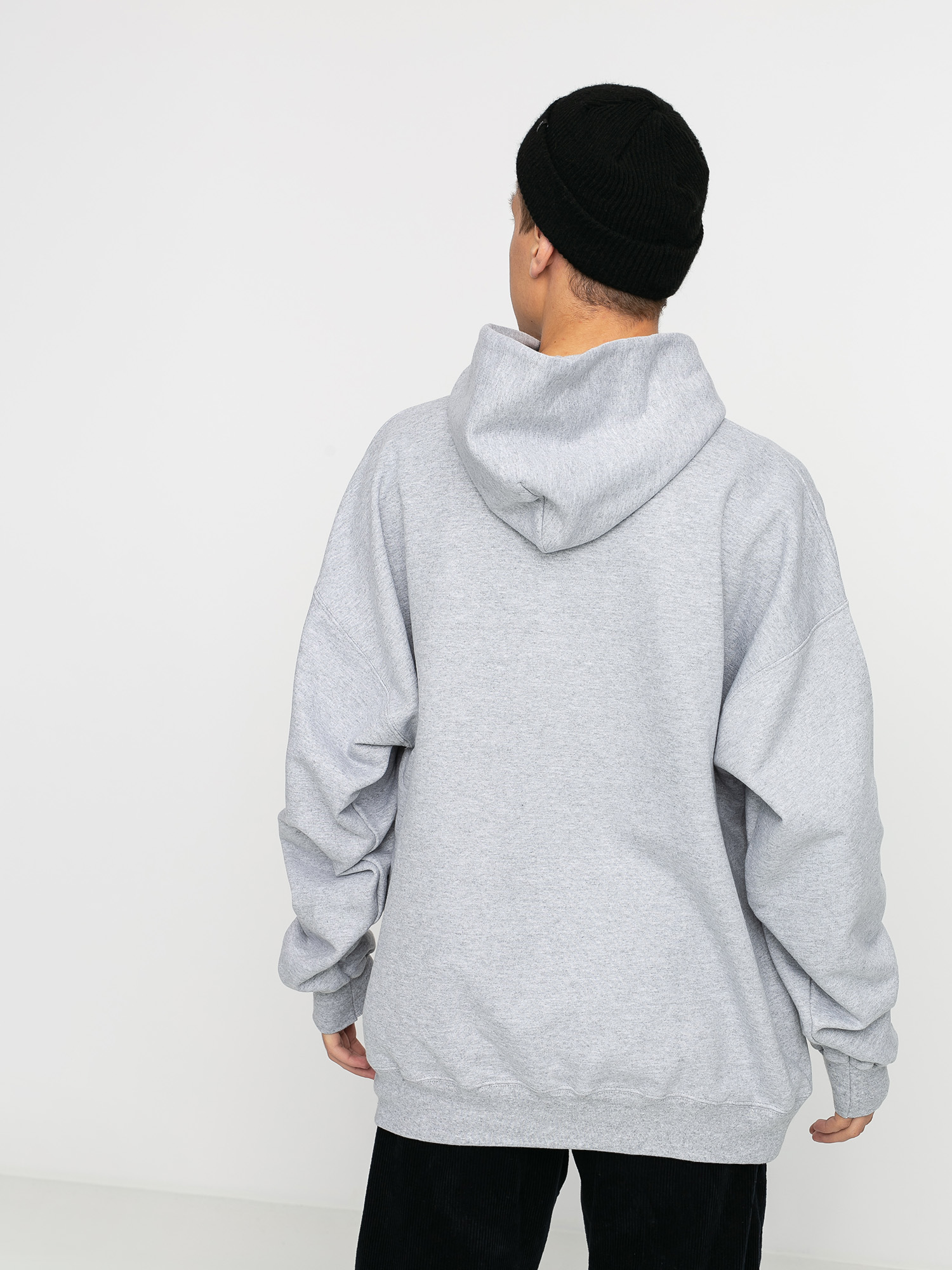 Hanorac cu glugă Thrasher Flame HD (grey)